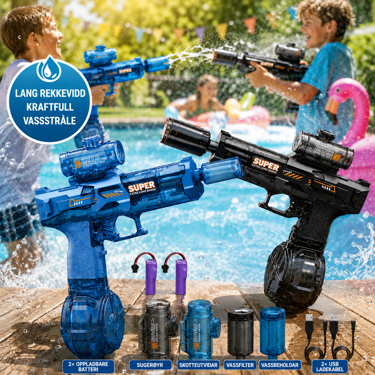 WaterFun - Elektrisk vannpistol