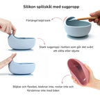 BabyVille - Matsett i 5 deler med sugekopp